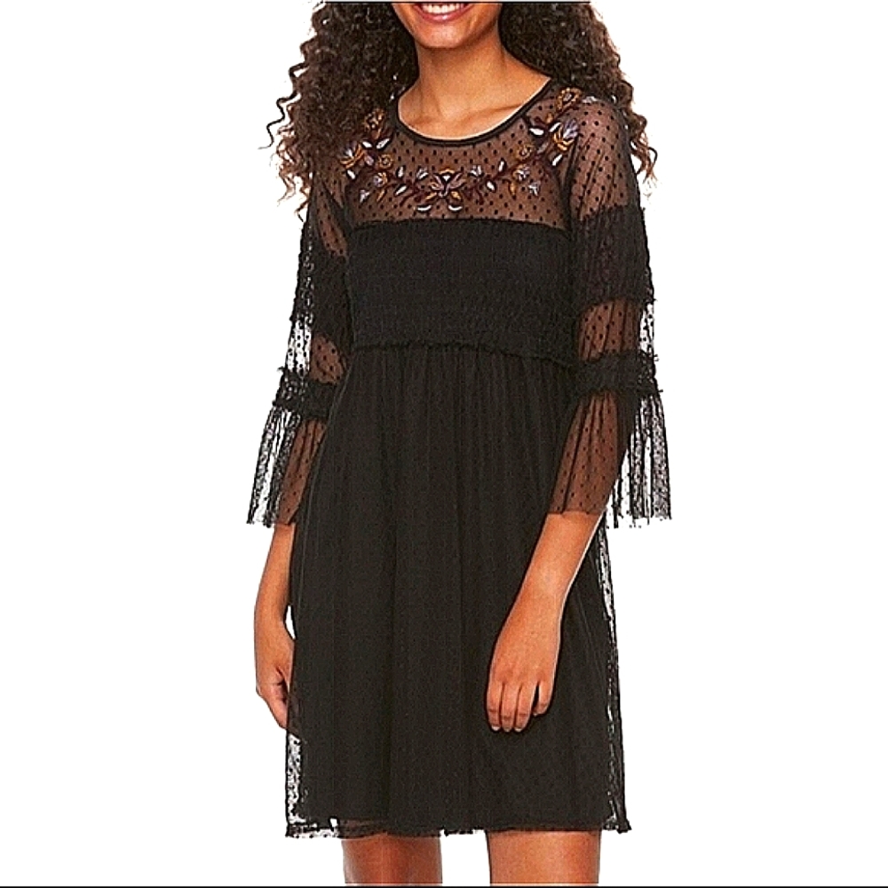 Mason & Belle Floral Lace Dress